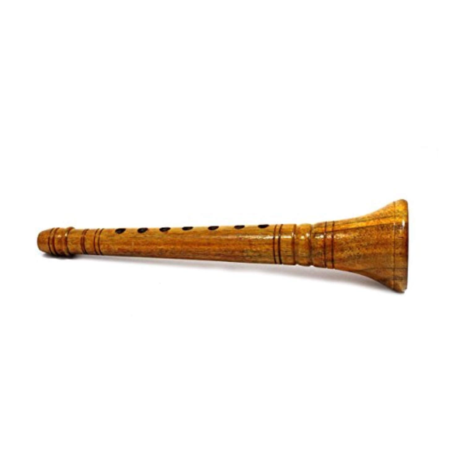 India Meets India Handmade Miniature Wooden playing Shehnai 22 cms best gifting showpiece collectible indian musical instrument
