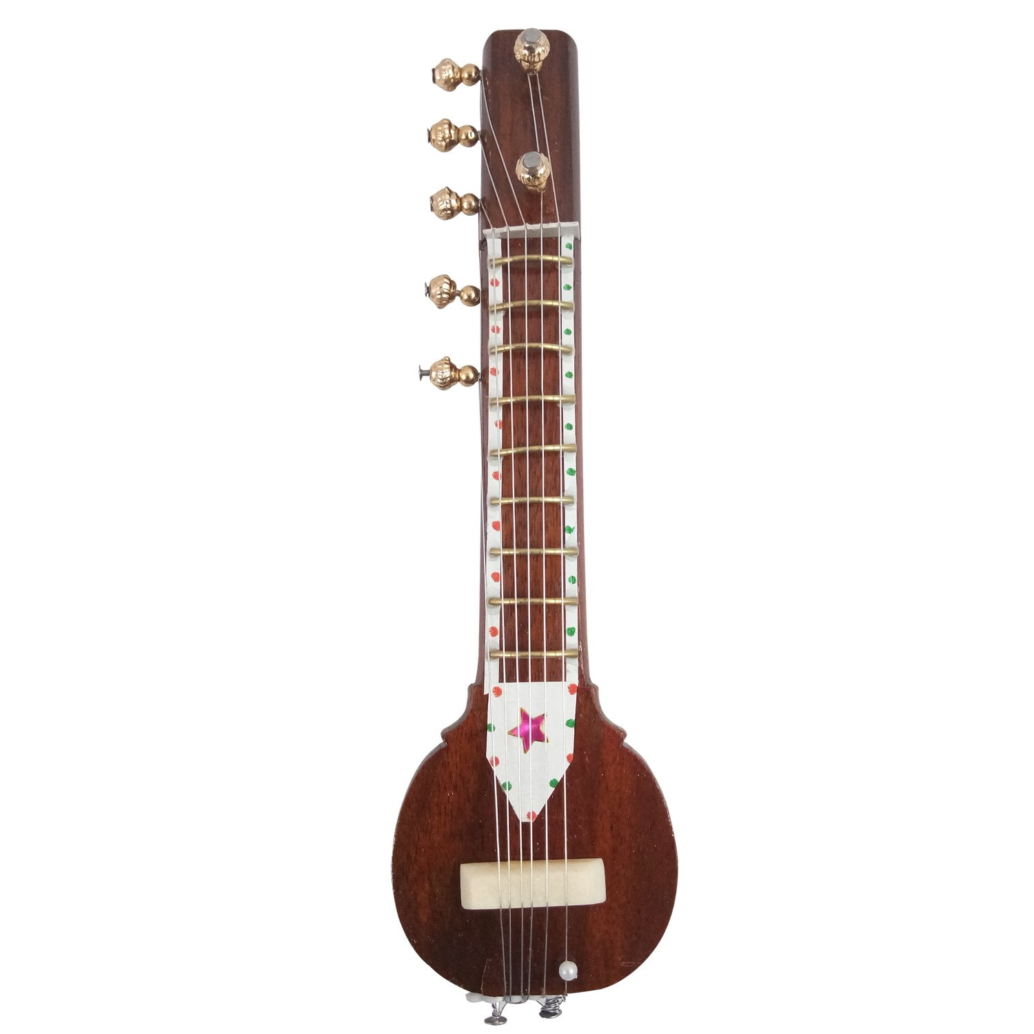 India Meets India Handmade Miniature wooden fridge magnet Sitar best ...