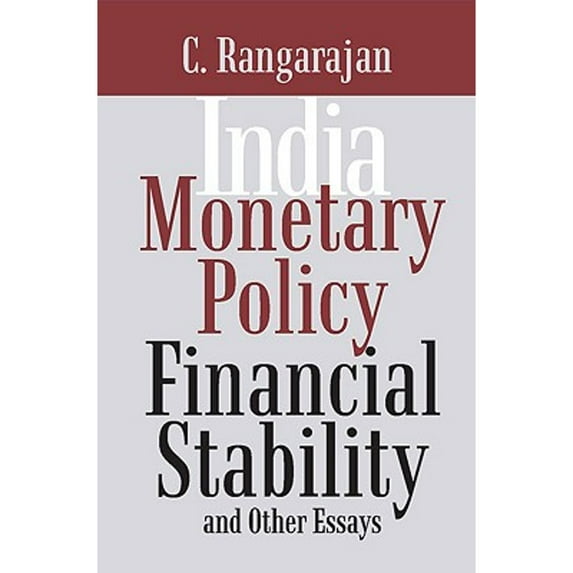 India: Monetary Policy, Financial Stability and Other Essays (Hardcover)