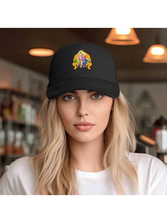 India Mythology Krishna Baseball Cap Trucker Hat for Women Men