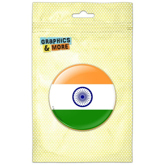 India National Country Flag Refrigerator Button Magnet