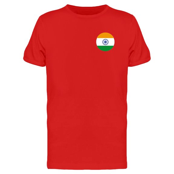 India National Flag T-Shirt Men -Image by Shutterstock, Male Large