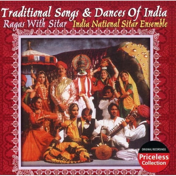 India National Sitar Ensemble - Traditional Songs and Dances Of Indian: Ragas With Sitars - Music & Performance - CD