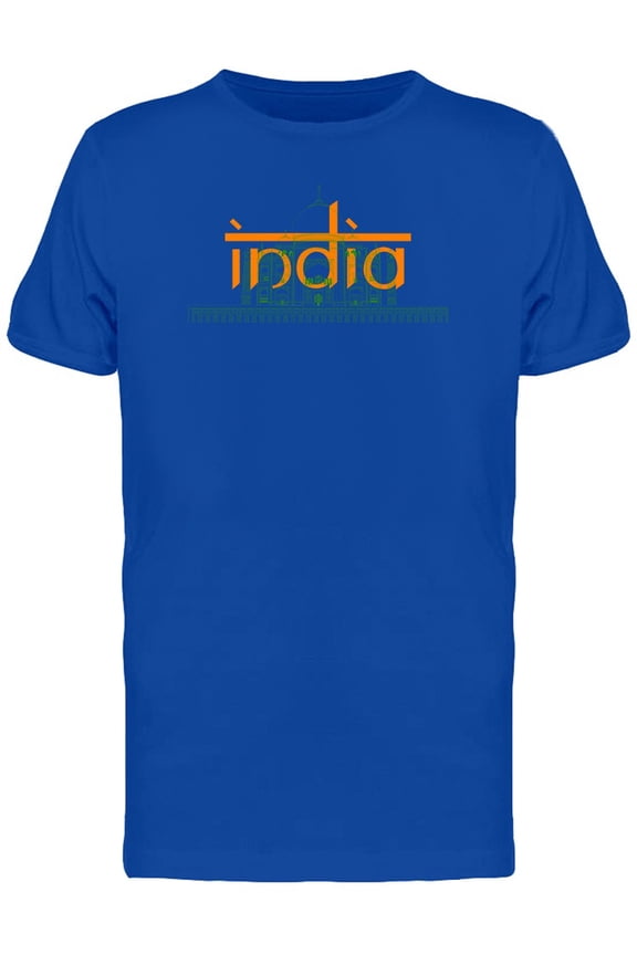 India Orange And Green Colors. Tee Men's -Image by Shutterstock