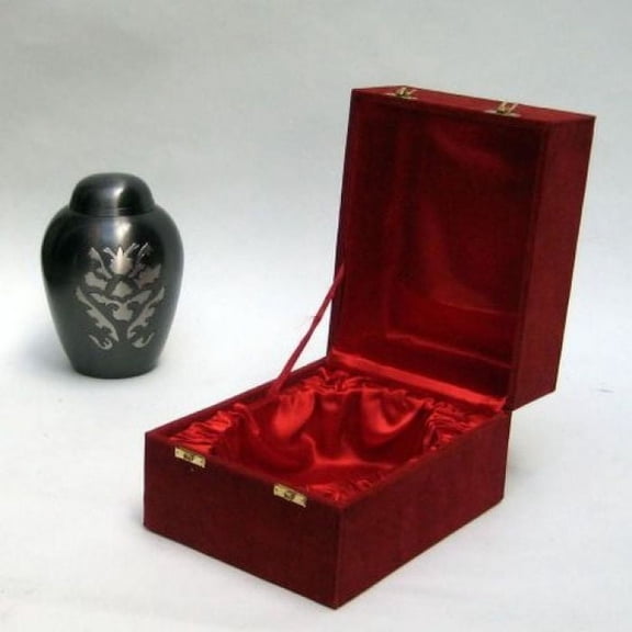 India Overseas Trading BR 67561 Brass Urn with Red Velvet Box