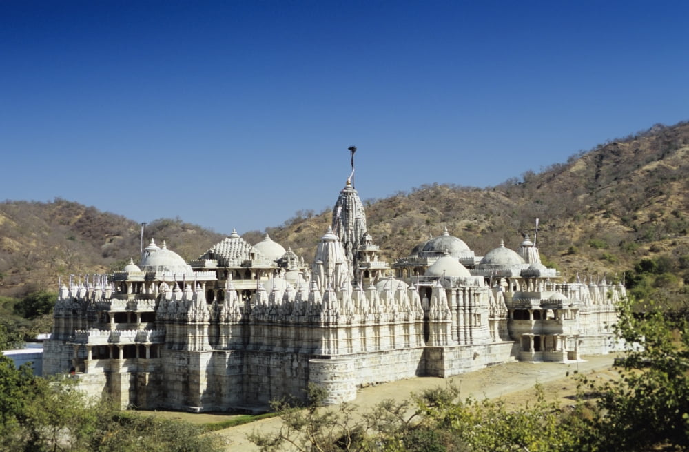 India Rajasthan Ranakpur The Jain Temple Of Ranakpur Canvas Art - Richard Maschmeyer Design Pics (38 x 24)