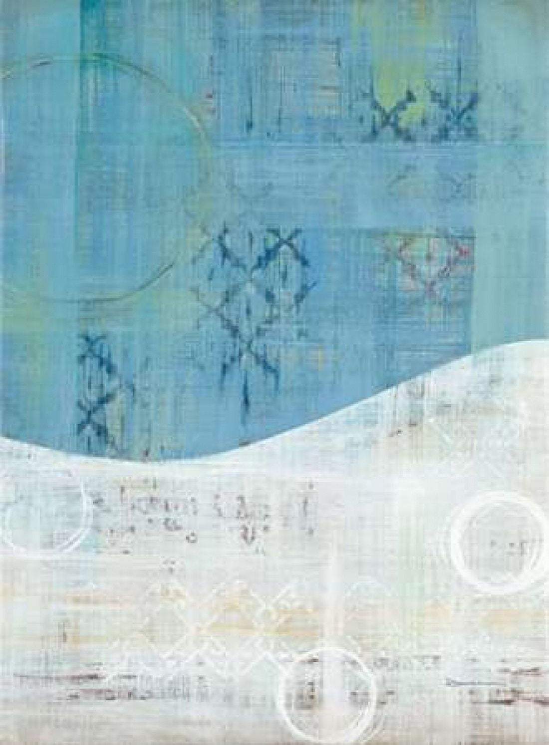 India Silk Blue Canvas Art - Dennis Dascher (18 x 24)