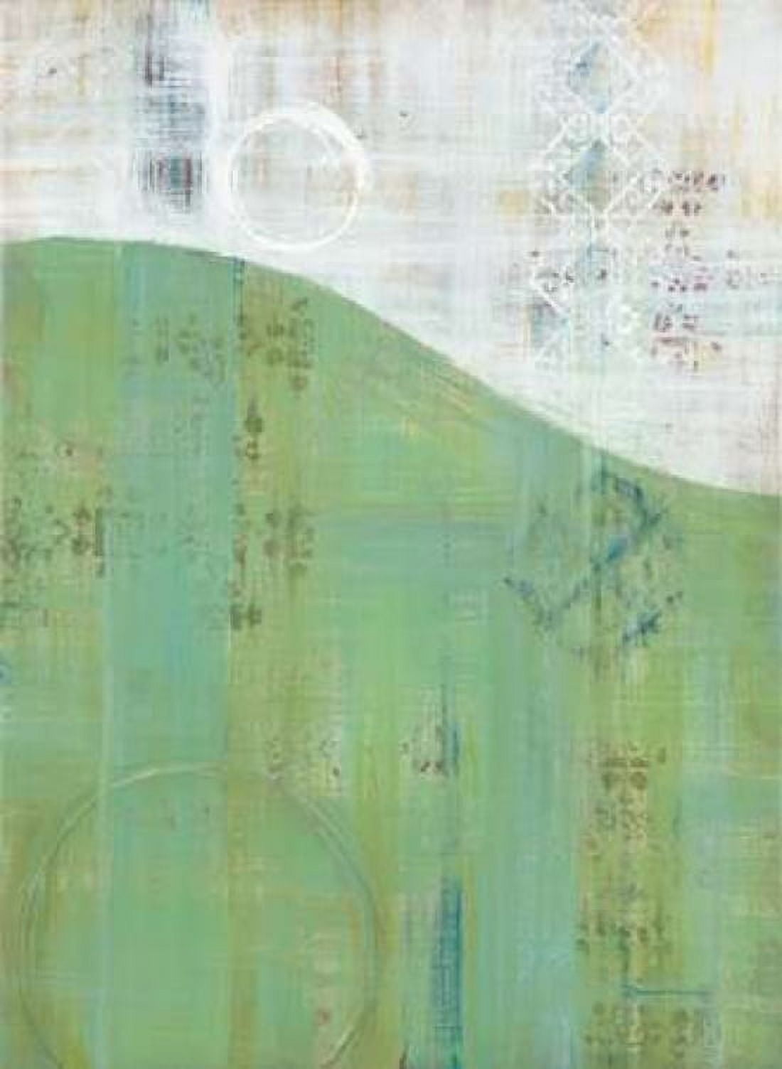 India Silk Green Canvas Art - Dennis Dascher (18 x 24)