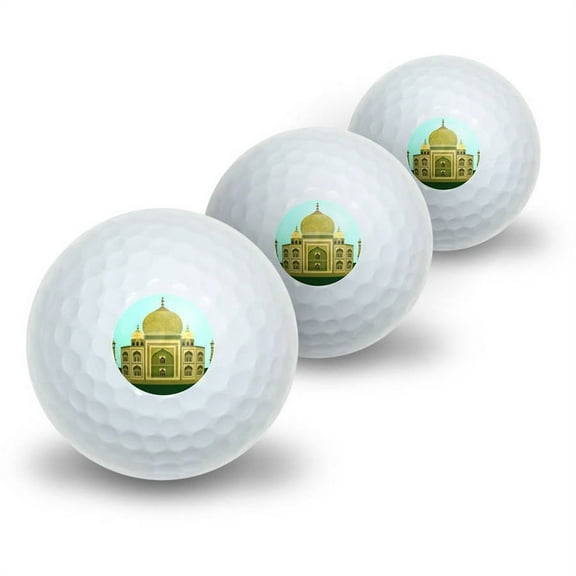 India Taj Mahal Travel Novelty Golf Balls, 3pk