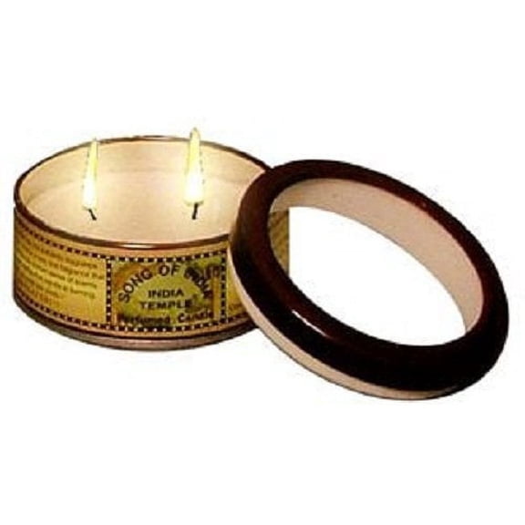India Temple Double Wick Candle - Song of India