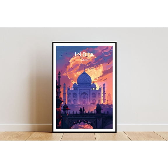 India Travel Print Asia Travel Poster India Poster Travel Wall Art India Print India Agra Agra Poster India Wall Art Taj Mahal