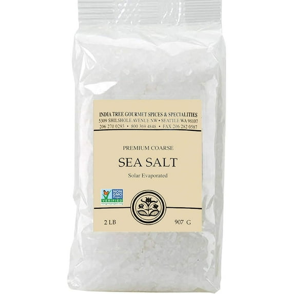 India Tree Brazilian Coarse Sea Salt, 2 lb 2 Pound (Pack of 3)