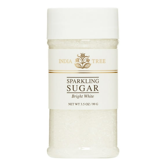 India Tree Bright White Sparkling Sugar, 3.5 Oz
