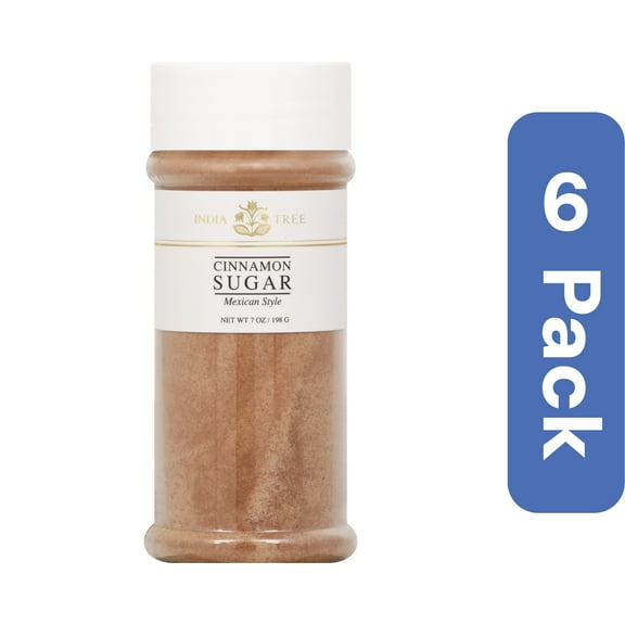 India Tree Cinnamon Sugar 7 oz (Pack of 6)