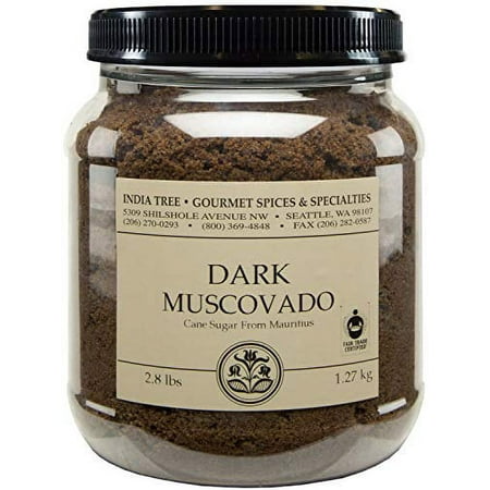 India Tree Gourmet Spices & Specialties India Tree Dark Muscovado Cane Sugar, 2.8 lb
