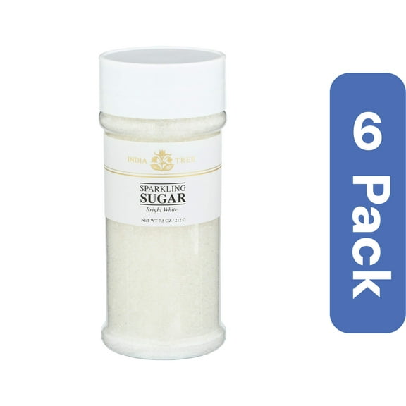 India Tree Sugar White 7.5 oz (Pack Of 6)