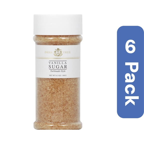 India Tree Vanilla Sugar 7 oz (Pack of 6)