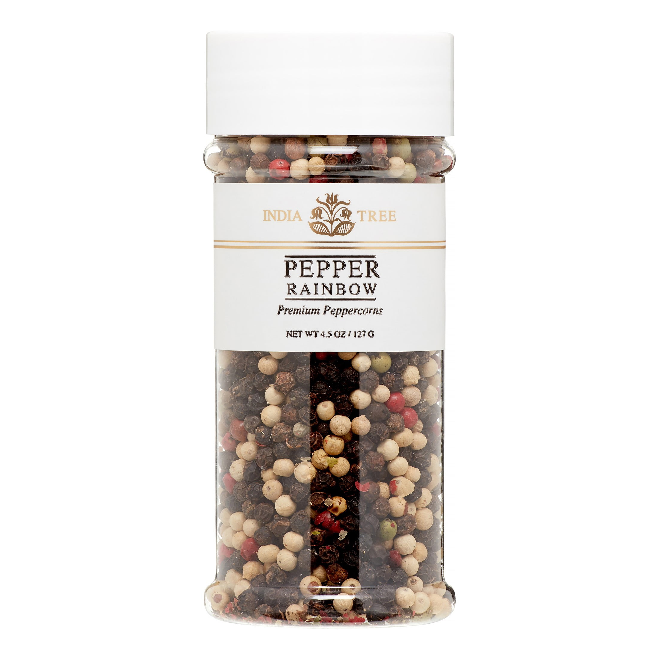 India Tree Whole Peppercorns, Pepper Rainbow, 4.5 Oz