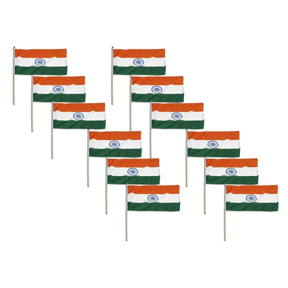 India flag 12 x 18 inch - 12 PK