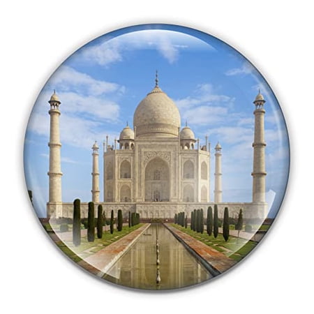 India's Taj Mahal Paperweight in Gift Box, 3 Inch Crystal Dome, Perfect for House Warming Gift