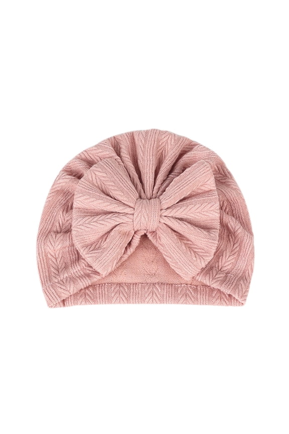 India-style Babies Hat Breathable Soft Big Bow Turban Hats Caps Headwraps Turban Accessory for Babies Girls Boys