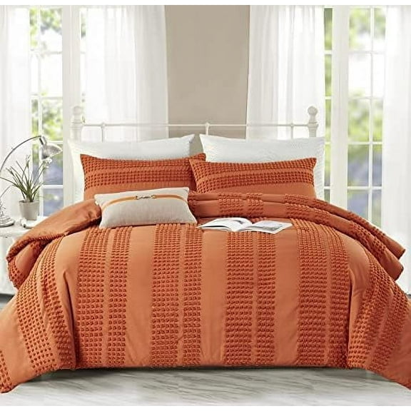 Indian 100 % Cotton Ultra Luxury Tufted Duvet Cover Set , Decorative Duvet Covers , Elegant Tufted Duvet Cover Set with Stylish Textured Design Size Twin 68" x 90"