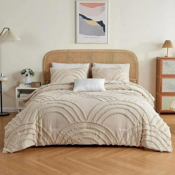 Indian 100 % Cotton Ultra Luxury Tufted Duvet Cover Set , Decorative Duvet Covers , Elegant Tufted Duvet Cover Set with Stylish Textured Design Size Twin 68" x 90"