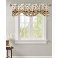thumbnail image 1 of Indian Abstract Flower Kitchen Curtains Balcony Adjustable Roman Blinds Small Short Curtain for Living Room, 1 of 6