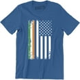 thumbnail image 1 of Indian American Flag India USA Pride Patriotic Men's T-Shirt, 1 of 4