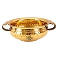 thumbnail image 1 of Indian Art Villa Brass Decorative Urli Bowl for Home Decor Bowl for Floating Flowers and Tea Light Candles, 6-Inch Diameter, 1 of 4