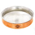 thumbnail image 1 of Indian Art Villa Traditional Copper Cookware Collection 1-Piece Hammered Copper 12 qt Multipots Set, 1 of 4