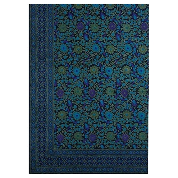 Indian Bedspread Cotton Sunflower Print Queen-King 106" x 106"