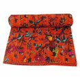 thumbnail image 1 of Indian Bird Print Quilt Queen Kantha Quilts Kantha Throw Kantha Bedspread Blanket Cotton Bed Cover Quilt Boho Kantha Quilts Bedspread, 1 of 6