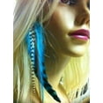 thumbnail image 1 of Indian Blue Clip on Feather Hair Extension Approx 6-7 Long Salon Quality Feathers, 1 of 1