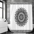 thumbnail image 1 of Indian Bohemian Fabric Shower Curtain Bathroom Curtains Boho Mandala Waterproof Fabric Bath Screen Bathtub Decor with 12, 1 of 5
