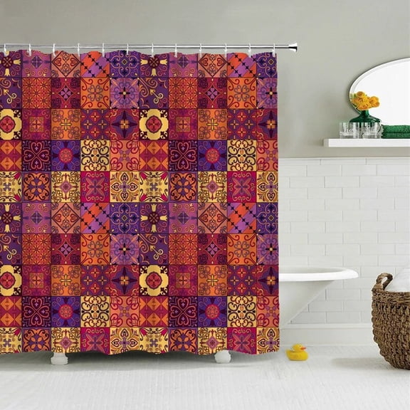 Indian Bohemian Shower Curtains Waterproof Bathroom Curtain With Bath Curtain High Quality Shower Curtain