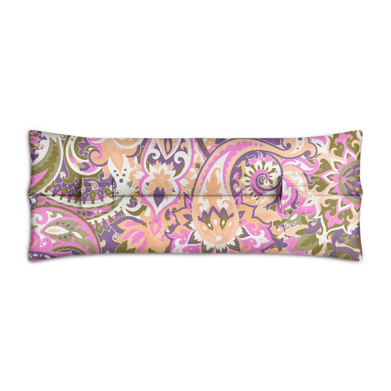 Indian Boho Vintage Seatbelt Pillow - Post-Mastectomy Heart Surgery Recovery Cushion - Retro Floral Car Travel Pillow for Women