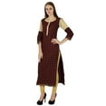 thumbnail image 1 of Indian Bollywood Kurta Cotton Designer Women Ethnic Kurti Causal Top Tunic Dress, 1 of 3