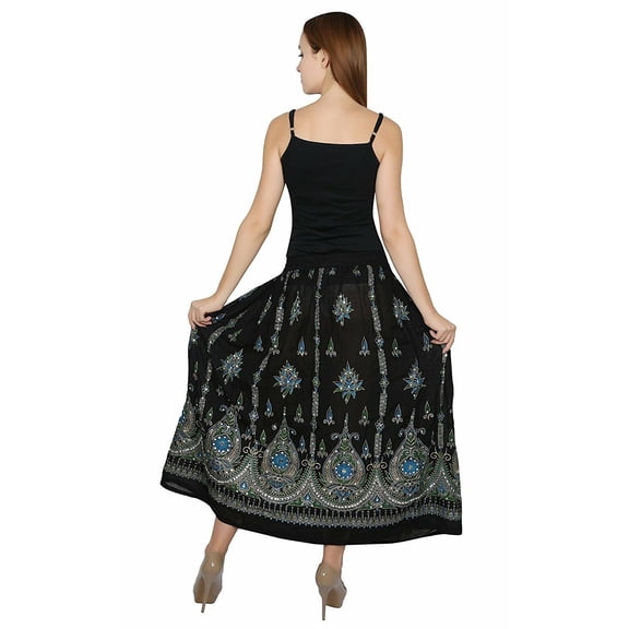 Indian Bollywood Long Skirts for Women Sequins Ankle Length …