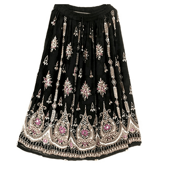 Indian Bollywood Long Skirts for Women Sequins Ankle Length …