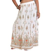 Indian Bollywood long skirt for women sequins ankle length ...