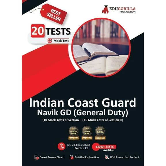 Indian Coast Guard Navik GD Book 2023 (English Edition) - 1100 Solved Questions [20 Mock Tests (Section I and Section II, (Paperback)