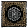 thumbnail image 1 of Indian Consigners Altar Cloth Geometric Witchcraft Alter Tarot Spread Wiccan 36 Inches Sacred Cloth Tapestry Wall Hanging Beautiful (Geometric Gold Silver), 1 of 7