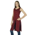 thumbnail image 1 of Indian Cotton Kurti Designer Asymmetric Kurta Casual Women TopTunic Party Dress, 1 of 3