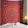 thumbnail image 1 of Indian Cotton Maroon Tapestry Mandala Wall Hangings- Tapestry For Bedroom - Indie Wall Tapestry Hippie Room Decor - Boho Small Tapestrys, 1 of 4