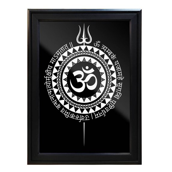 Indian Crafts Printed Photo Framed Painting for Home Decor Office Studio Wall Living Room Decoration (Size-10.2x13.2 Inch)