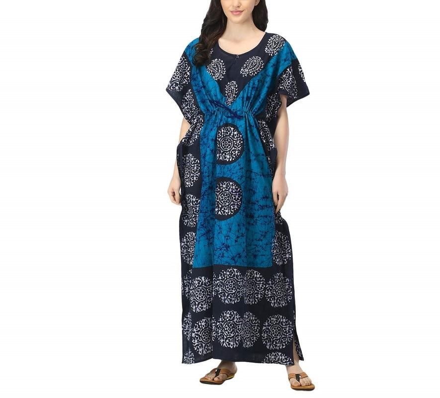 chinese dress ladies Indian Cotton Women's Maxi Night Dress 2-PC Set  Marika Textiles at 630