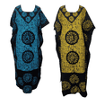 thumbnail image 1 of Indian Crafts Women's Caftan/Kaftan Combo Cotton Battik Floral Maxi Nighty Pack Of 2 (Free Size), 1 of 1
