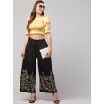 thumbnail image 1 of Indian Crafts Women's Rayon Printed Palazzo Loose Fit Pants Trousers, 1 of 2