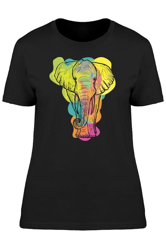 Indian Culture Elephant T-Shirt Women -Image by Shutterstock, Female Large